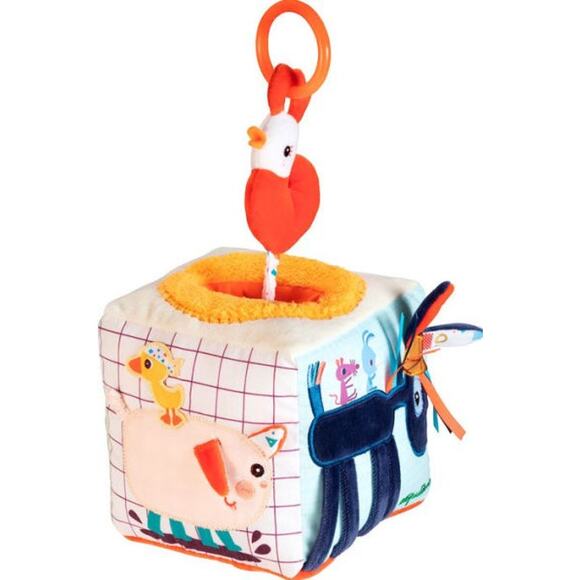 Lilliputiens Farm Activity Sound Cube Plush Toy - Picture 8 of 8